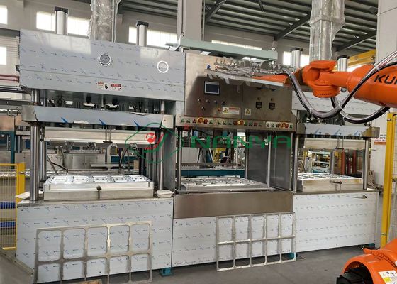 Машина для производства контейнеров из бумажной массы / Машина для производства изделий из бумажной массы для столовой